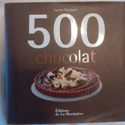 Book with 500 chocolate recipes new, French edition