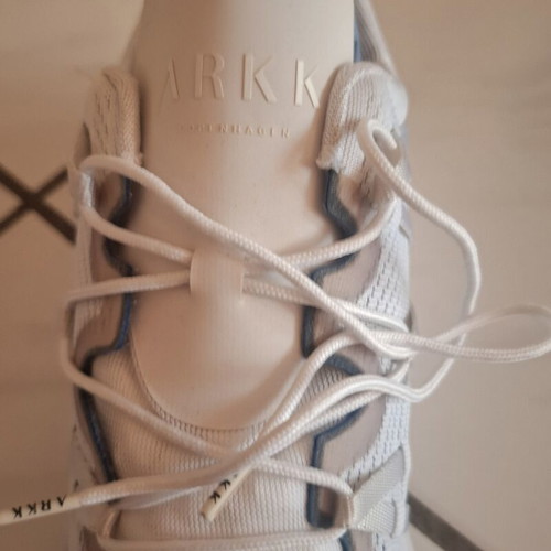 Arkk Copenhagen white athletic shoes used, size 40, lightweight