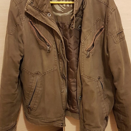 Men's jacket used brown size M for height 1.72-1.80 m