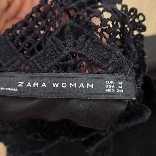 Zara evening summer dress black, new, lace design