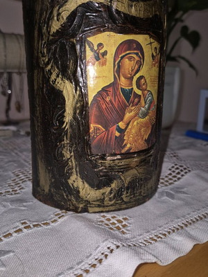 Wooden religious icon like new