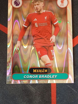 Topps Merlin Premier League 2026 Conor Bradley RayWave Refractor #119 Liverpool FC