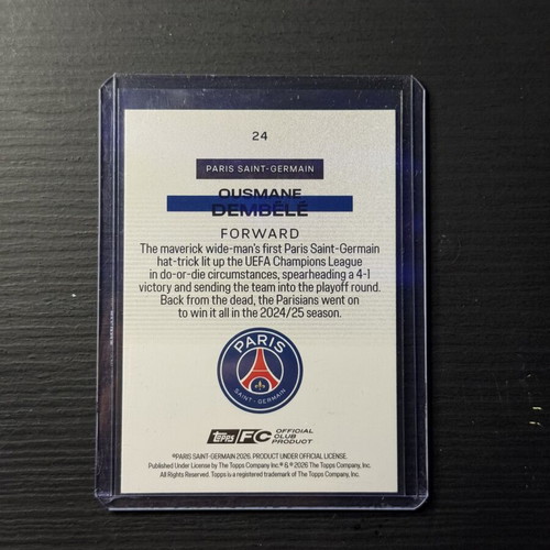 Ousmane Dembele Bona Fide Baller Topps Chrome Card new