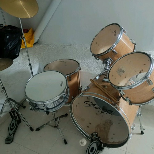 Drums Stagg και ξυλάκια καφέ καινούργια