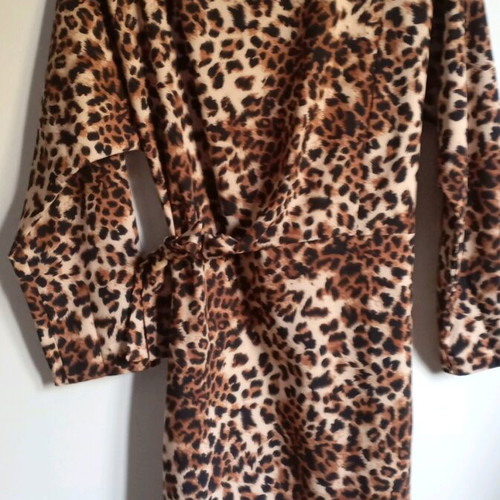 Animal Print Dress like new with side tie