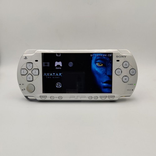 Sony PSP 2001 ασημί κονσόλα με παιχνίδι Avatar