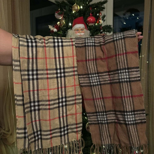 Men's scarves like new, pack of 2, beige and brown