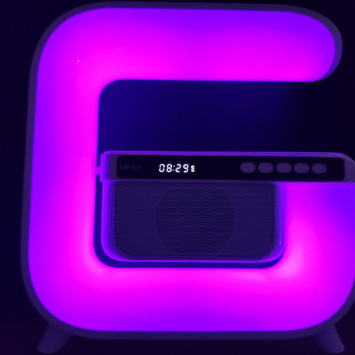 Bluetooth Speaker XM-G3 new with alarm clock, wireless charging and RGB LED
