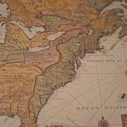 Old maps set of 2 used, glass and backing only