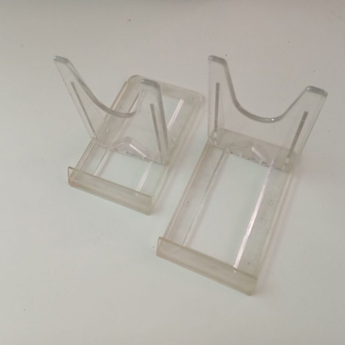 Plexiglass display stands used, pack of 100 pieces