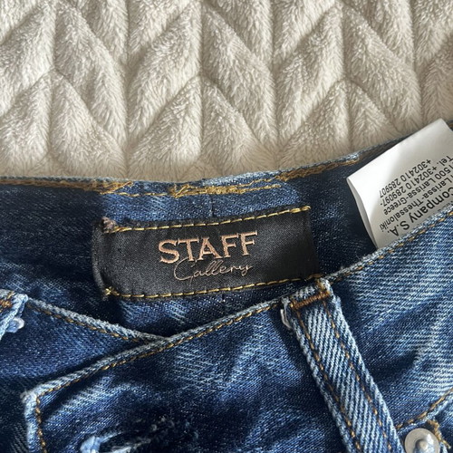 Staff jeans new, soft elastic, wide leg, size 26, blue