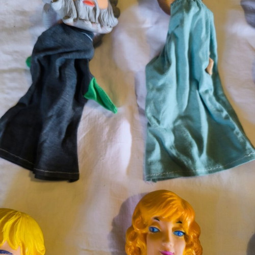 Vintage hand puppets pack of 8, like new