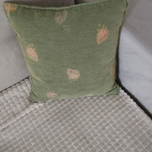Decorative pillows made of senille fabric, custom order, like new