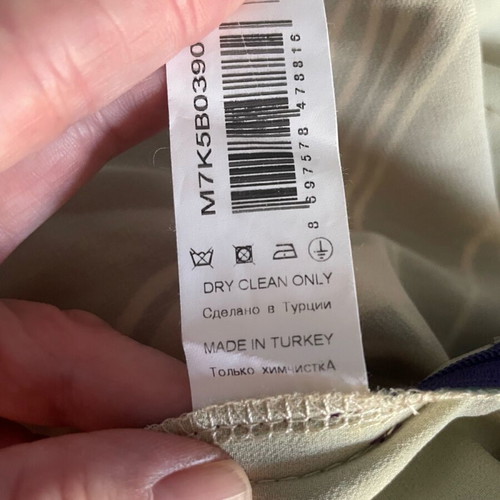 Mini silk cocktail dress used, multicolor purple shades