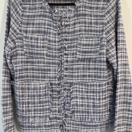 Line of Oslo cotton tweed bouclé jacket