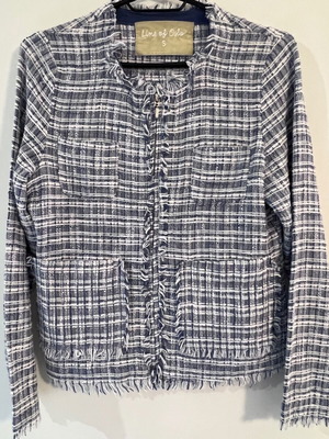 Line of Oslo cotton tweed bouclé jacket