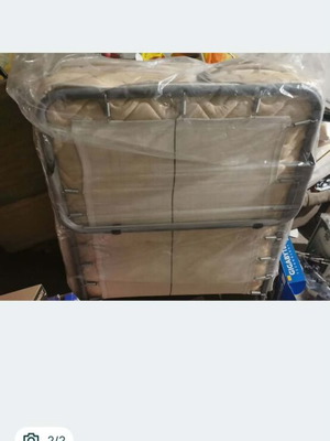 Folding camping bed