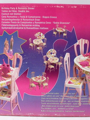 Vintage 1993 Barbie 2 in 1 Birthday Party & Romantic Dinner Mattel καινούργιο