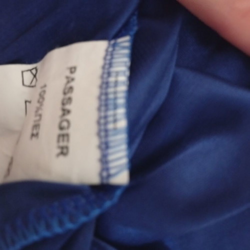 Passager strapless satin dress blue, like new, size S