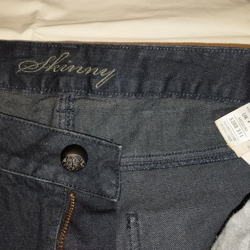 Marks & Spencer jeans with belt like new, blue, size M