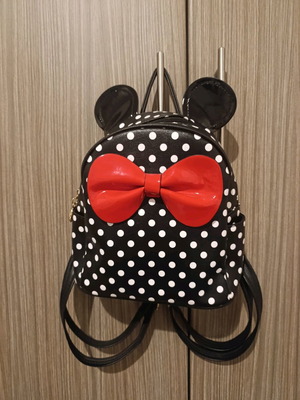 Παιδική τσάντα Minnie Mouse σαν καινούργιο, μαύρο και άσπρο