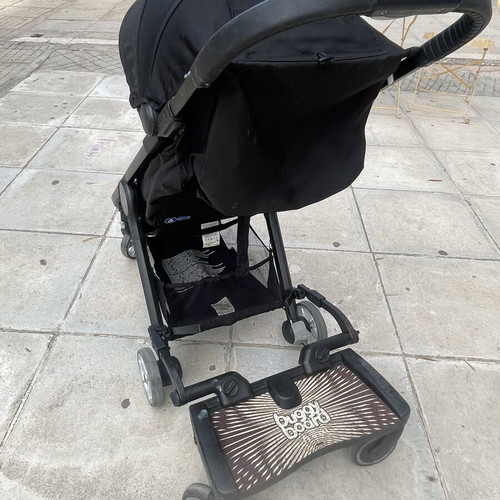 Baby Jogger stroller used with Baggy Board step