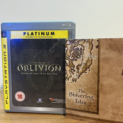 The Elder Scrolls IV Oblivion PS3 Game of the Year Edition used with map