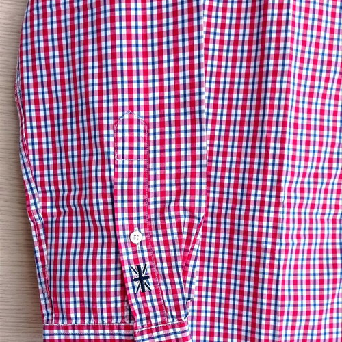 Pepe Jeans London checked shirt used, red, size small
