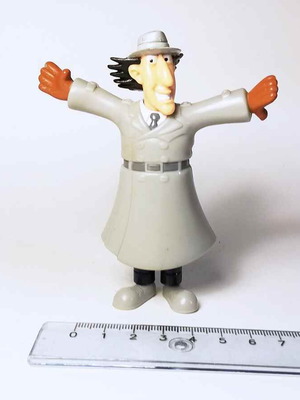 Inspector Gadget figure used, plastic toy