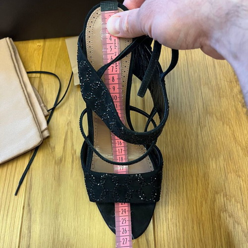 Alaïa high heel shoes new, size 40, black leather sandals