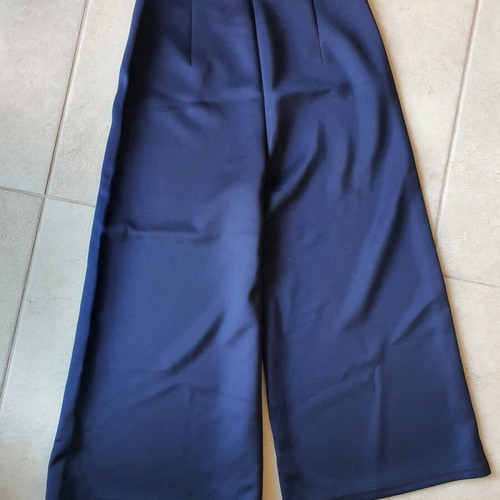 Pink Woman wide-leg pants like new, size S, blue