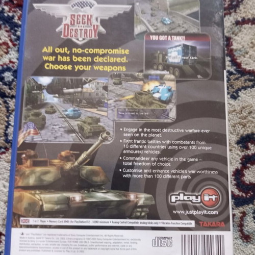 Seek and Destroy PlayStation 2 like new, with manual