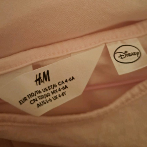 Princess dress H&M used for 4-6 years, beige and pink