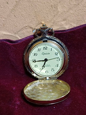 Opicin pocket watch like new, 17 jewels, wound, antimagnetic