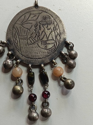 Zar Amulet Handmade Silver 19th Century Like New