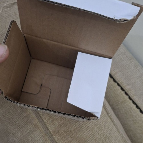 Small white square boxes, pack of 15, cardboard