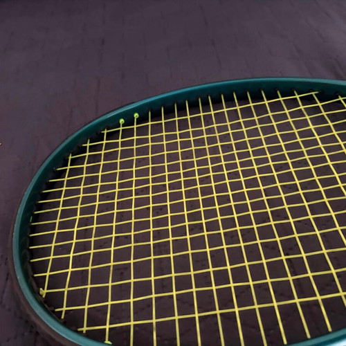 Wilson Blade 101L V9 tennis racket with custom strings and grip