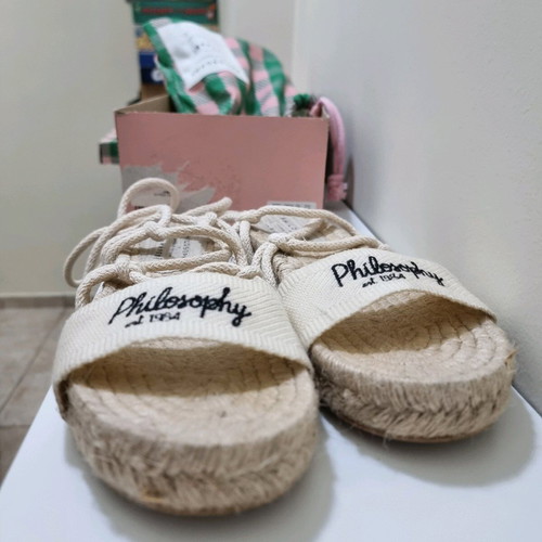 Philosophy x Manebi sandals like new, size 39, white