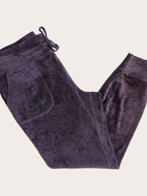 Βελουτέ μαύρη φόρμα παντελόνι καινούρια, μέγεθος L/XL