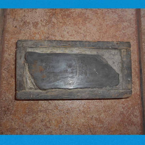Old traditional knife sharpener used with handmade wooden case