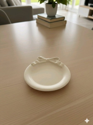 Porcelain plate new, handmade, customizable color