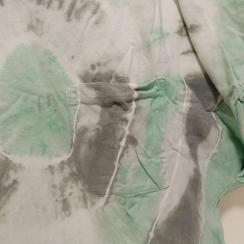 Bershka tie dye t-shirt like new, size M, gray and green