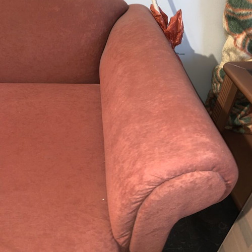 Living room furniture set like new, three-seater sofa and two armchairs in velvet