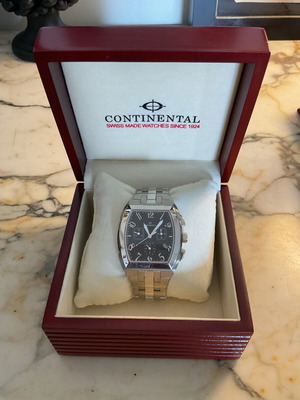 Continental Swiss men's watch new, silver