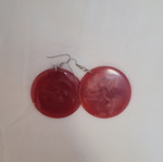 Burgundy earrings