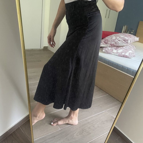 Satin black skirt Pink Woman like new, size S