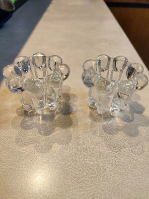 Crystal candlesticks set like new