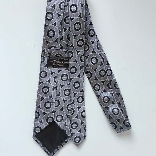 Tie Rack silk tie, black and grey