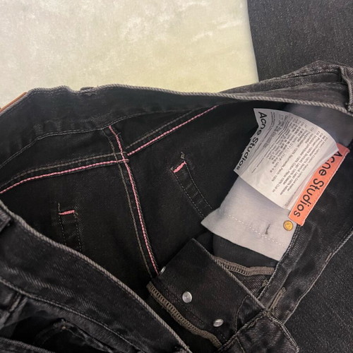 Acne Studios 1981 jeans like new, size S, wide fit, black washed