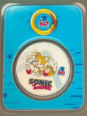 Niue 2 dollars 1 oz 30 years of Sonic-Tails 2021 blister new